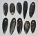 Orthoceras pendants 10 pieces (43 - 63 mm)