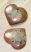 10 db szív formára csiszolt ammonitsz medál