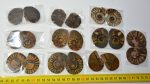 10 pairs of hematite ammonites from Morocco