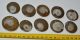 10 polished ammonite pendants (90 grams)