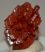 Vanadinite and calcite crystal group from Morocco