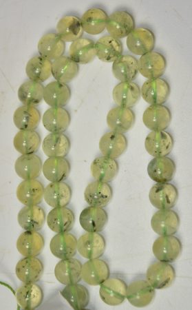 Prehnite 8 mm ball-shaped beads