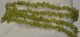 Peridot (olivin) szemcse gyöngyök, splitter füzér 85 cm
